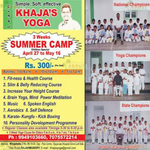 yoga,karati,kungfu coaching centre
