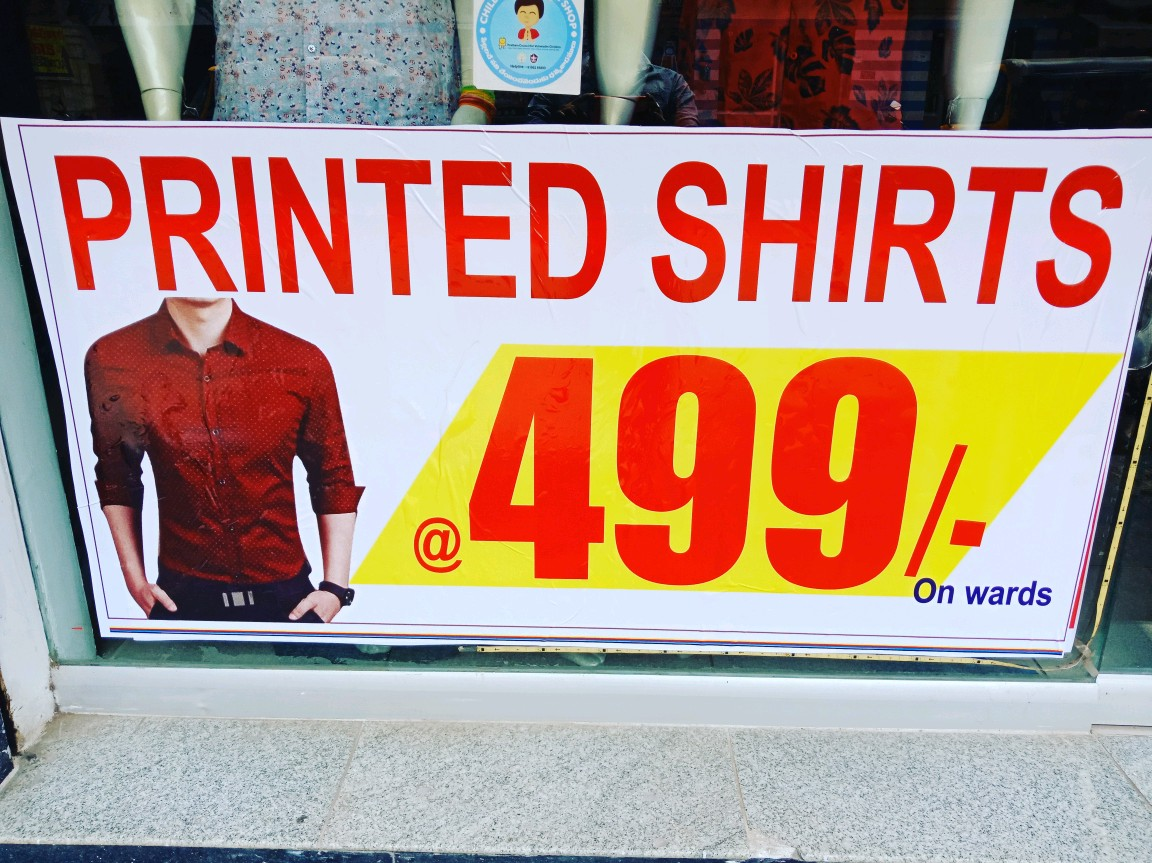 flat 50% off on all brands shirts & jeans