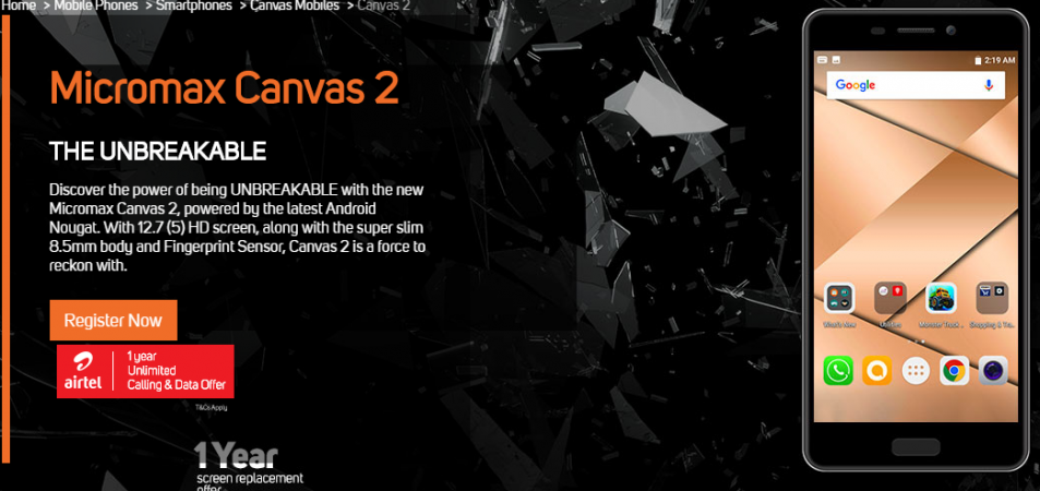 Micromax Canvas 2
