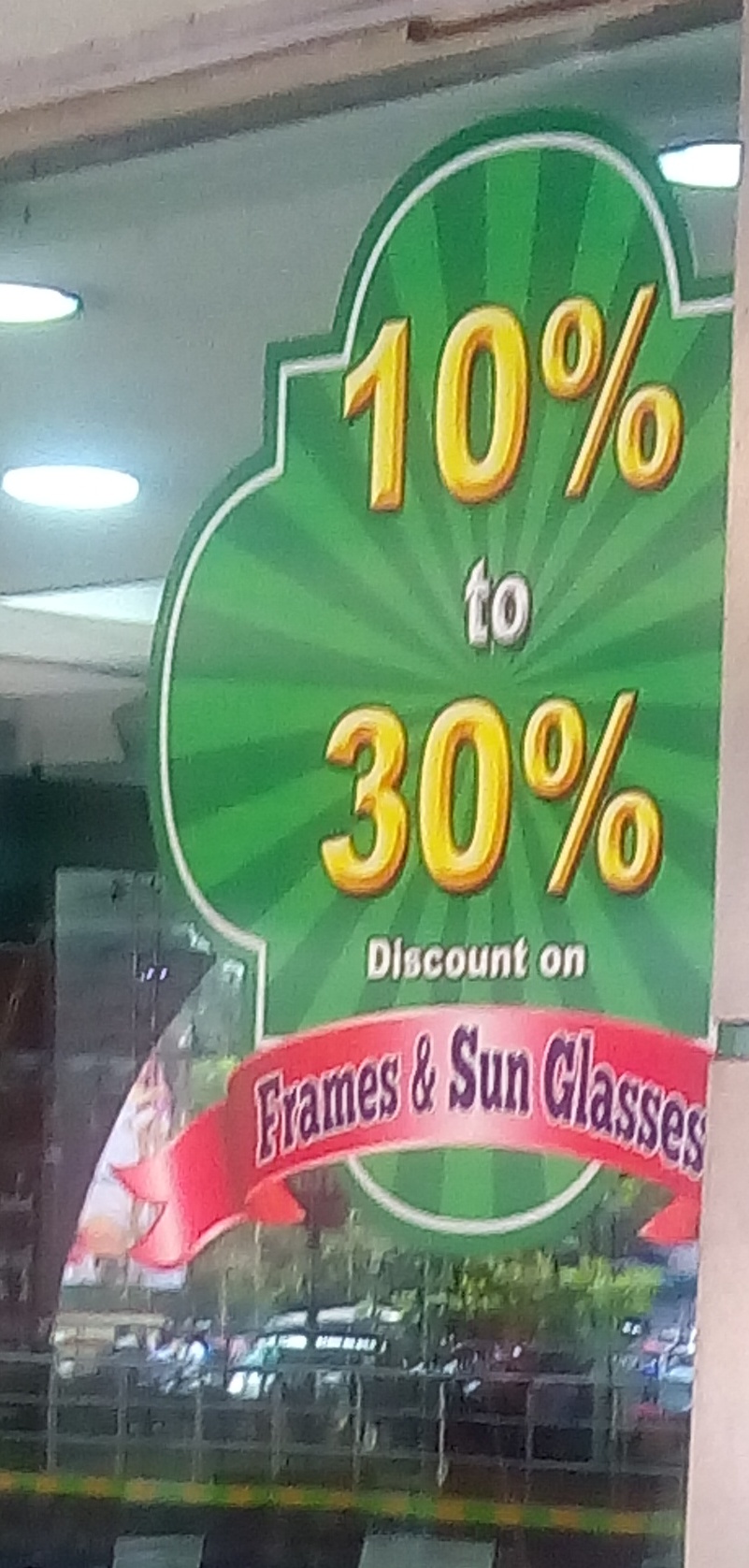 Discount on Frames & sunglasses