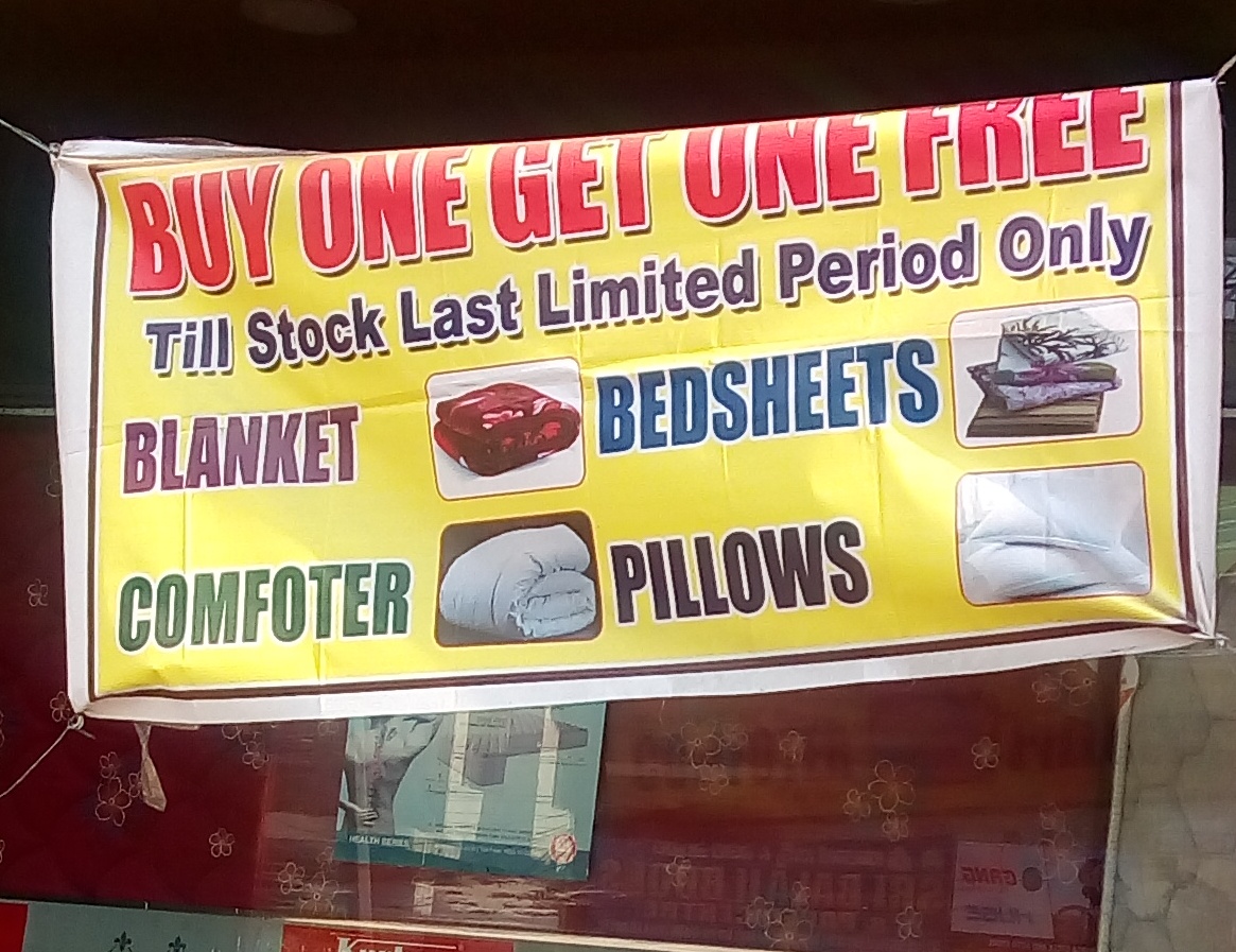 Special offer on Blankets, Pillows & Bedsheets