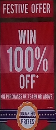 On purchase of  Rs 3,499 or Above