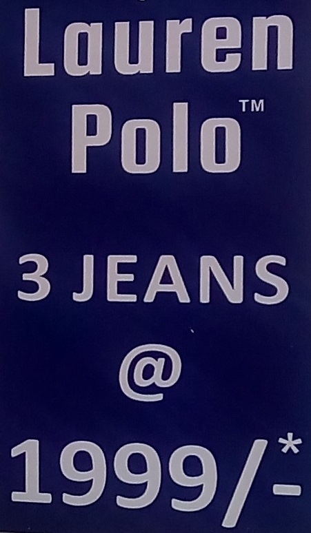 3 Lauren Polo Jeans 