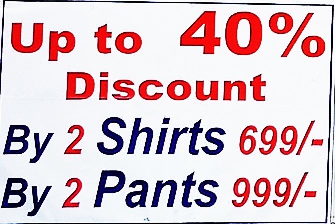 Discount On Selected item