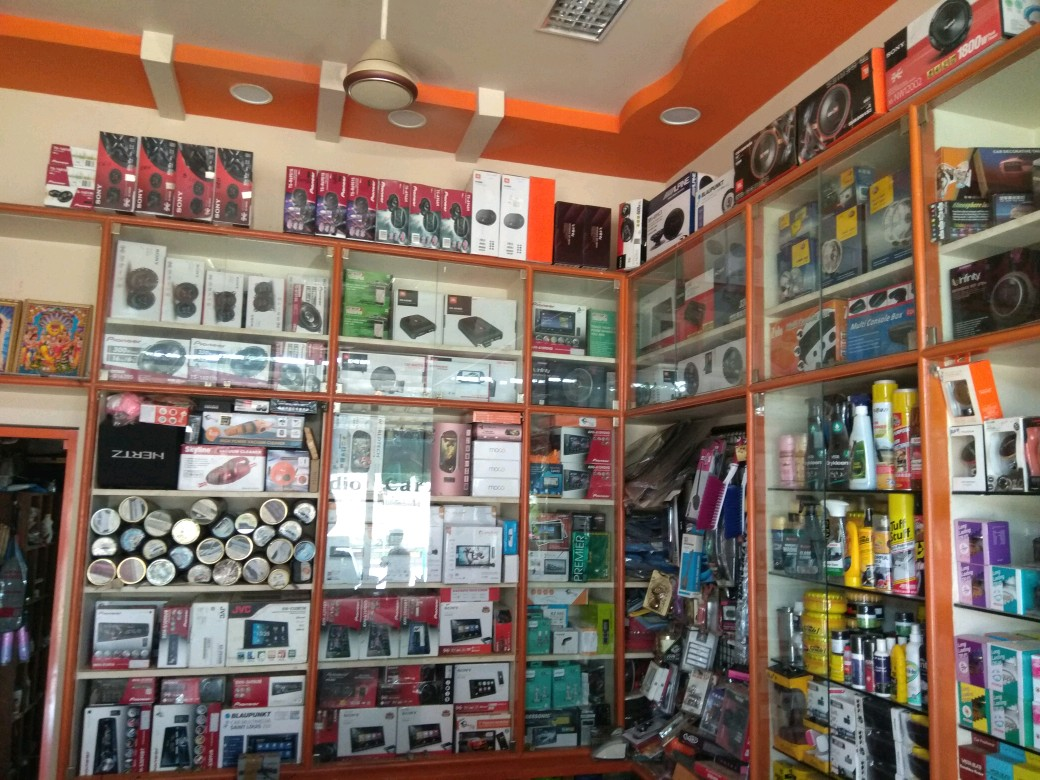 car audio systems,remote locks,gprs,car purfomes,seat covers etc..,