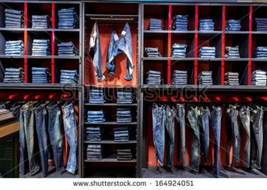 Jeans and shirts 