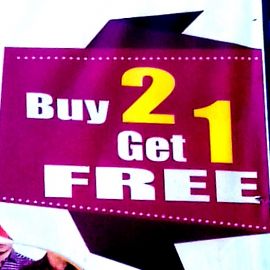Buy 2 Get 1 Free 