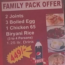 Family Pack Offer 