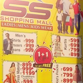 Mens Shirts, Torusers, Jeans, Ladies Dress Materials & Kurthis