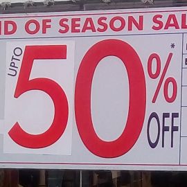End Of Season Sale