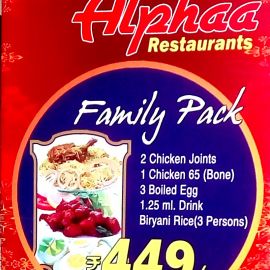 Family Pack With Special Menu 