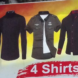 Mega Discount Offer Sale 4 Shirts 