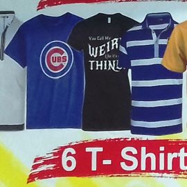 6 T-shirts