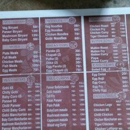 Chicken Items, Meals And Biriyani