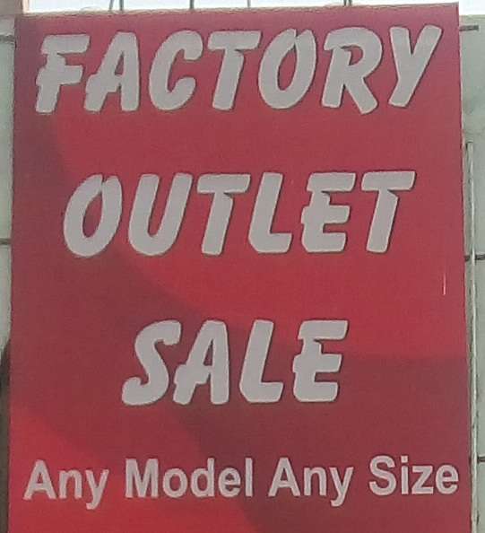 Factory Outlet sale