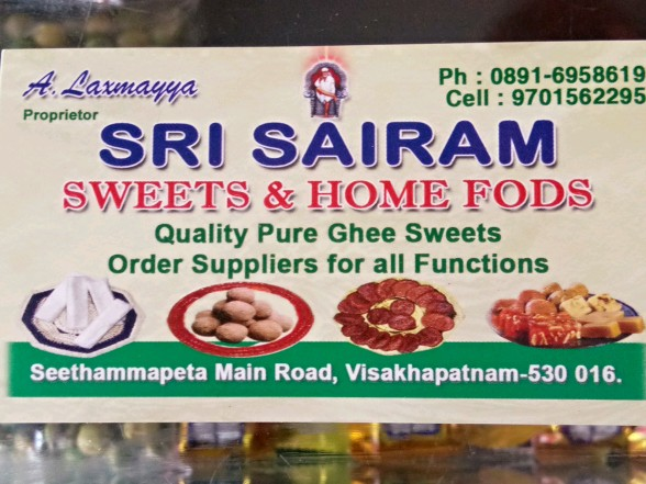 Sri Sairam Sweets & Home Foods