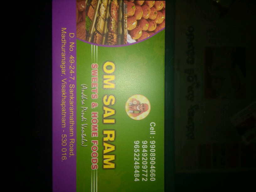 OM SAI RAM SWEETS AND HOME FOODS