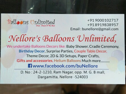 nellore's balloons unlimited 