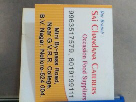 sai chandana catering